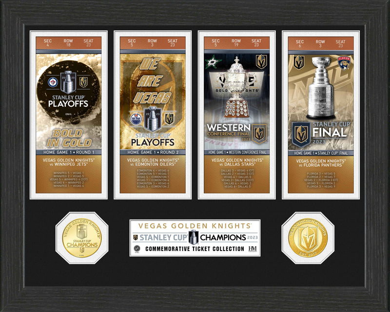 Highland Mint Vegas Golden Knights 2023 Stanley Cup Champions Ticket Photo Mint