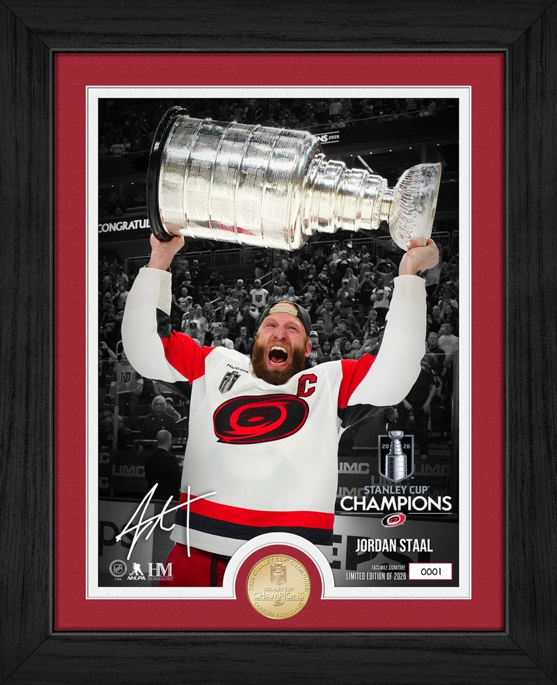 Highland Mint Jordan Staal 2026 Stanley Cup Bronze Coin Photo Mint - Limited Edition /2,026
