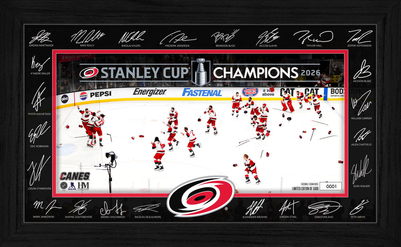 Highland Mint Carolina Hurricanes 2026 Stanley Cup Champions Signature Frame - Limited Edition /5,000