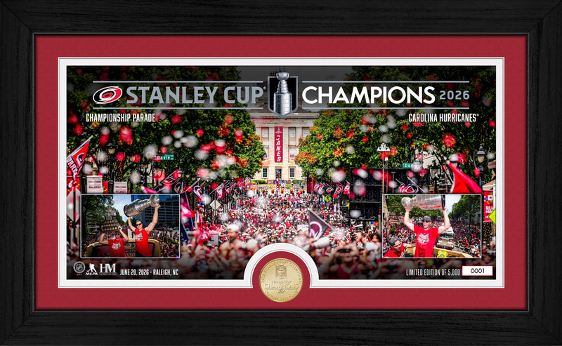 Highland Mint Carolina Hurricanes 2026 Stanley Cup Championship Parade Bronze Coin Photo Mint - Limited Edition /5,000