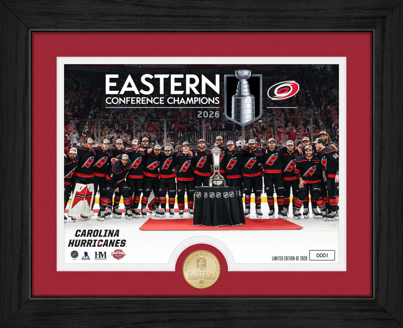 Highland Mint Carolina Hurricanes 2026 NHL Eastern Conference Champions Bronze Coin Photo Mint - Limited Edition /2,026