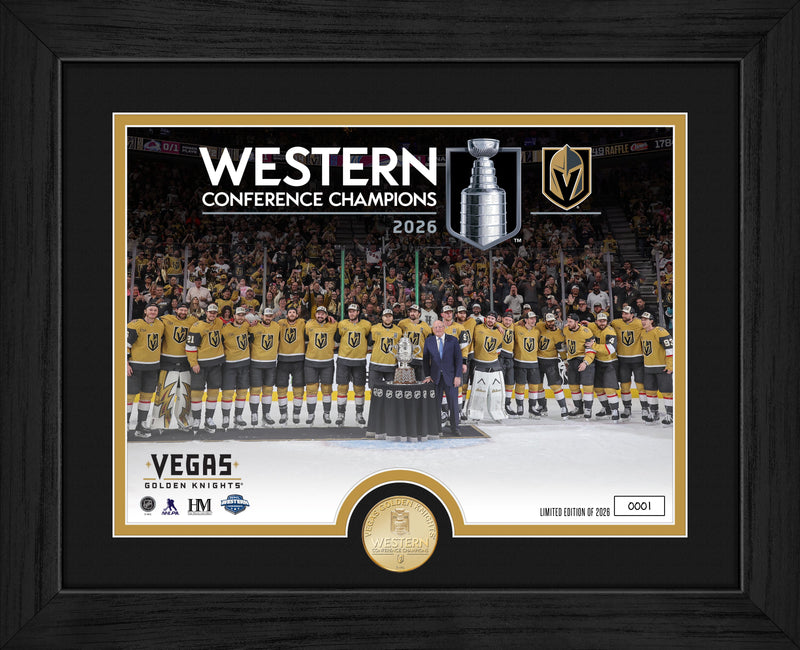 Highland Mint Vegas Golden Knights 2026 NHL Western Conference Champions Bronze Coin Photo Mint - Limited Edition /2,026