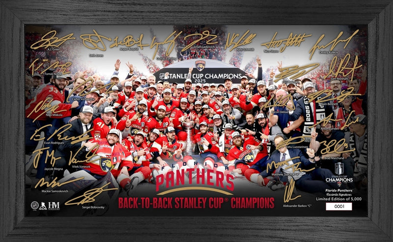 Highland Mint Florida Panthers 2025 Stanley Cup Champions Signature Frame - Limited Edition /5,000
