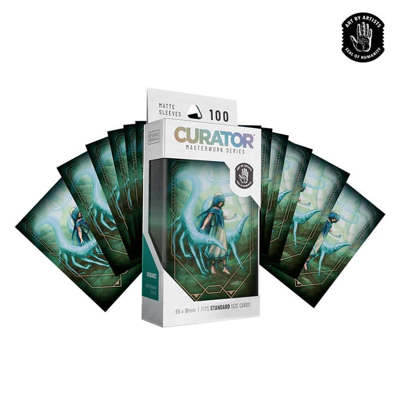 Orange Nebula Curator Masterwork Sleeves - Guidance by Brittany Bowman (100 Count)