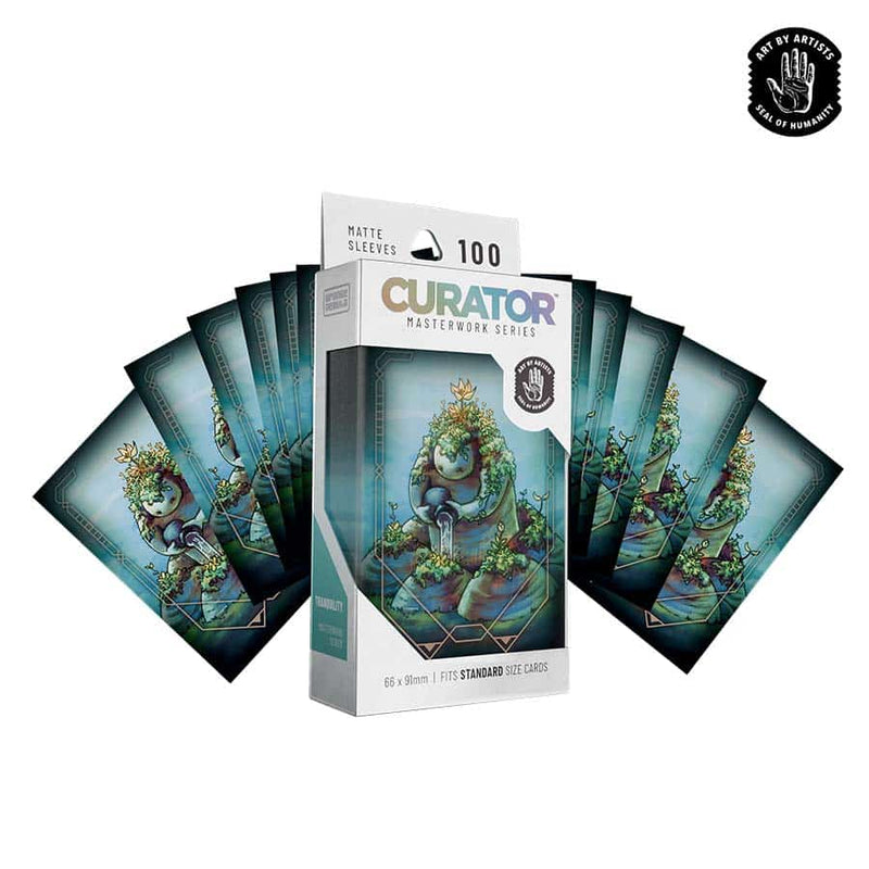 Orange Nebula Curator Masterwork Sleeves - Tranquility (100 Count)