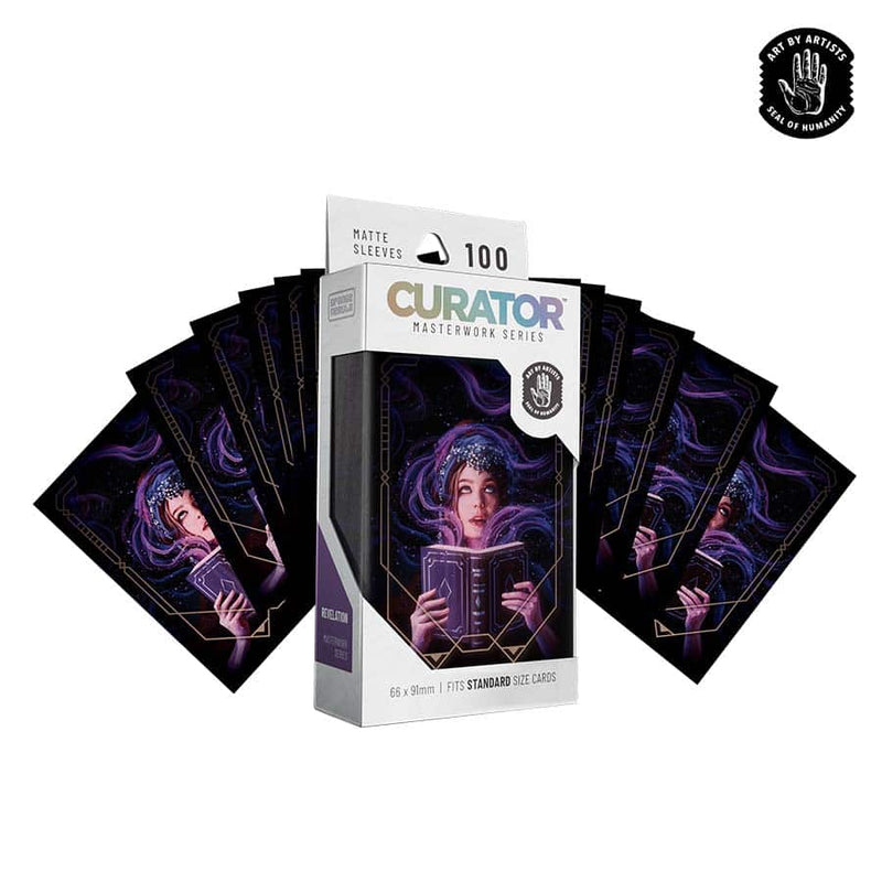 Orange Nebula Curator Masterworks Sleeves - Revelation by Olga Tereshenko (100 Count)