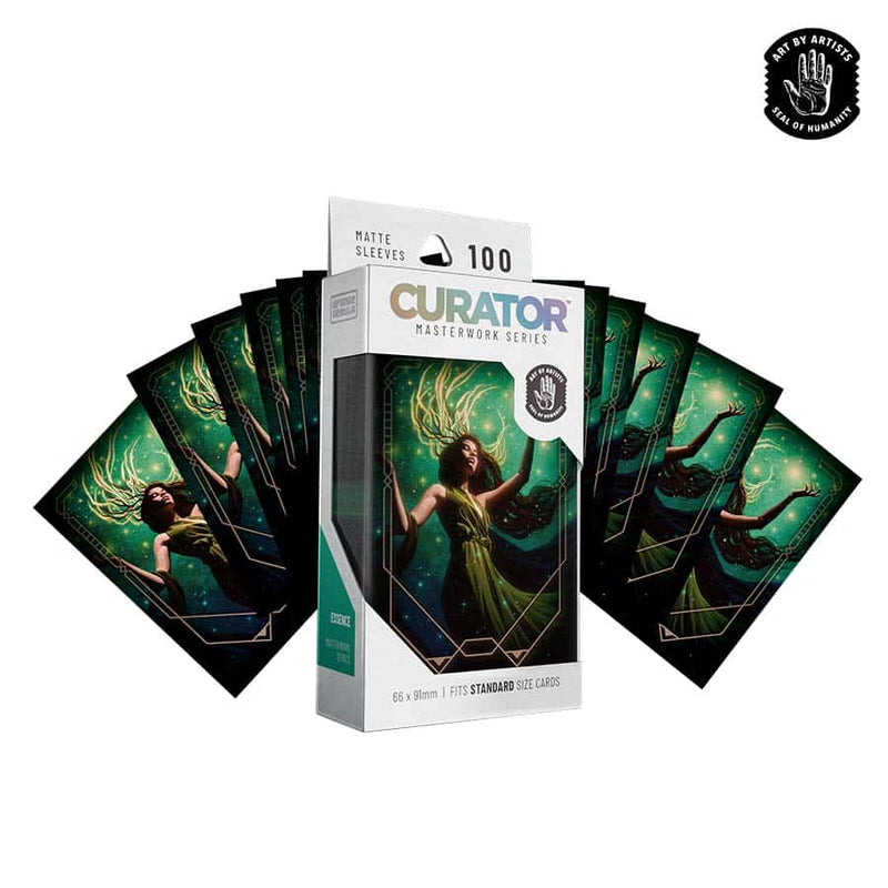 Orange Nebula Curator Masterwork Sleeves - Essence by Olga Tereshenko (100 Count)
