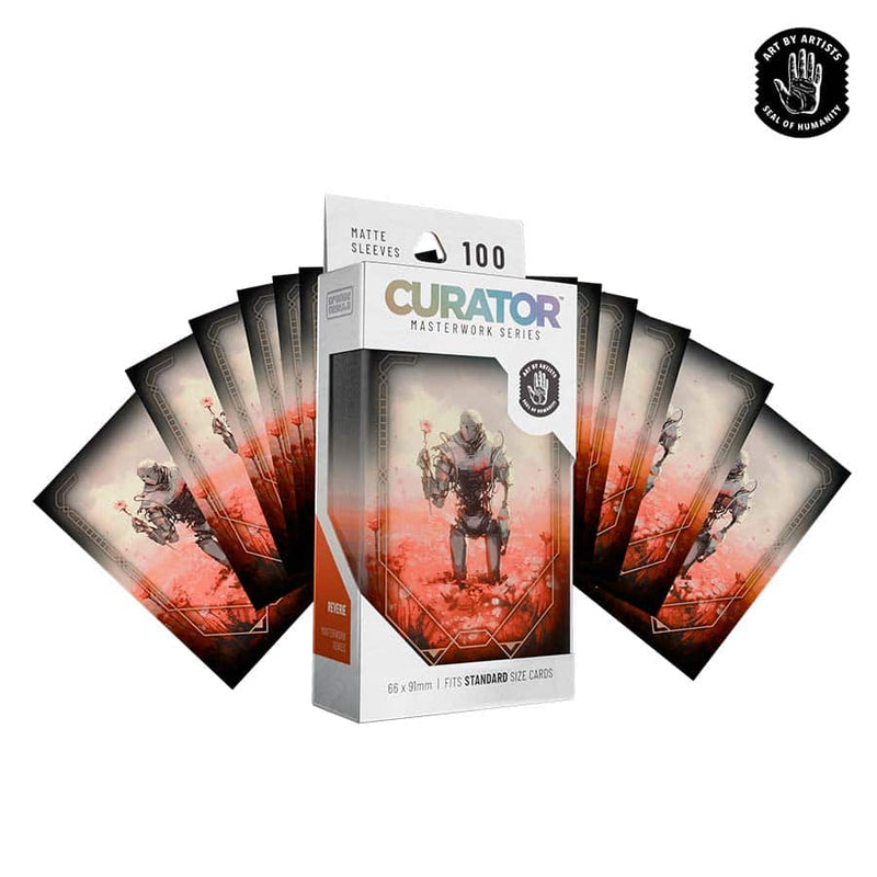 Orange Nebula Curator Masterworks Sleeves - Reverie by NinjaJo (100 Count)