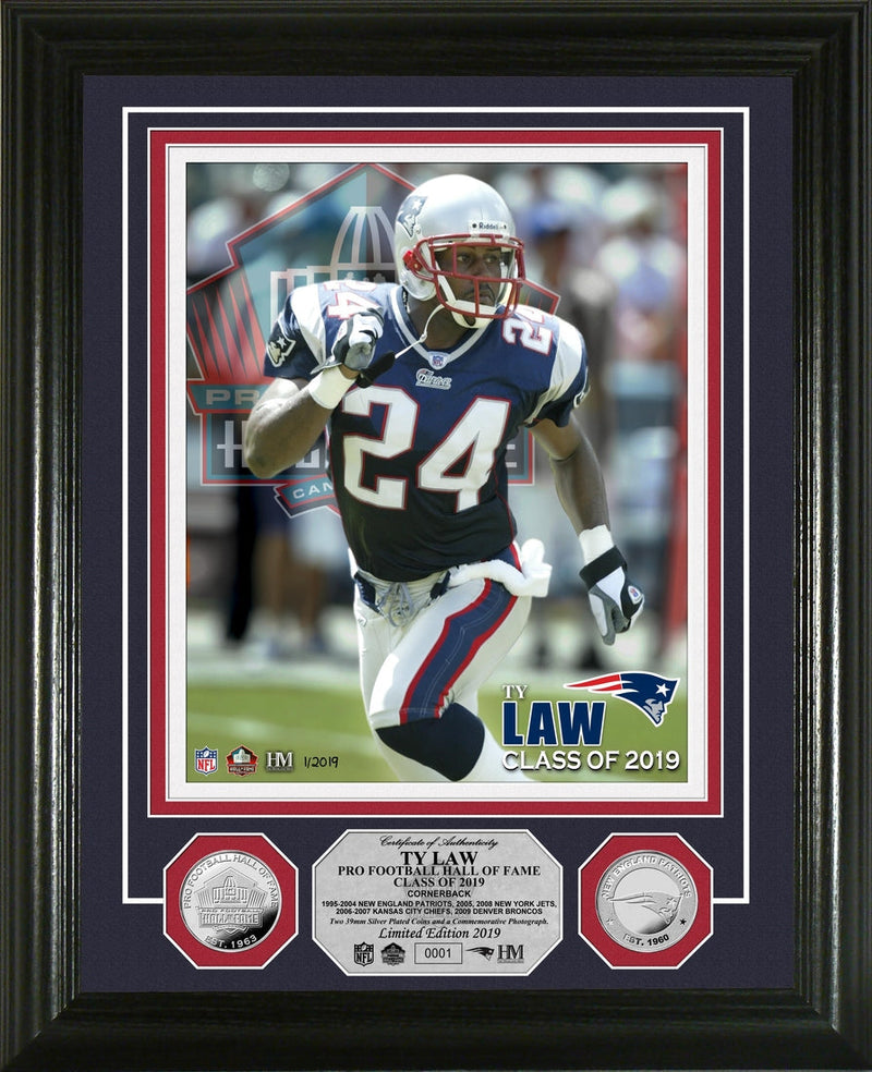 Highland Mint Ty Law Hall of Fame 2019 Silver Coin Photo Mint - Limited Edition /2019