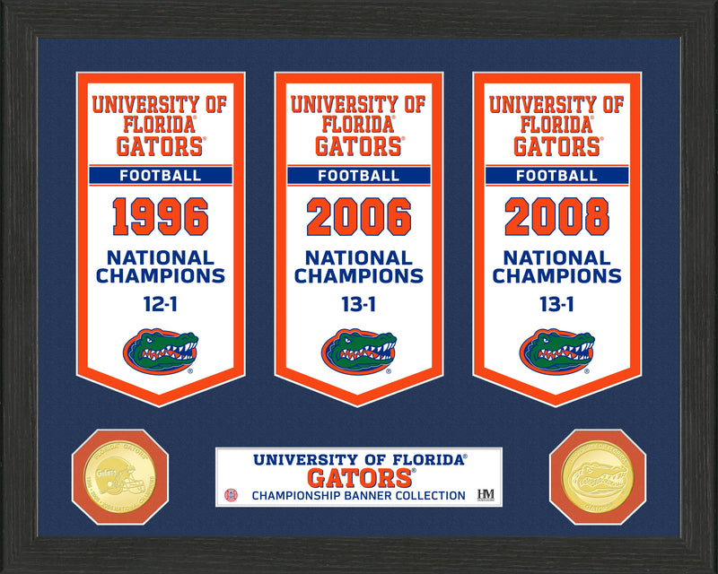 Highland Mint University of Florida National Champions Banner Collection Photo Mint