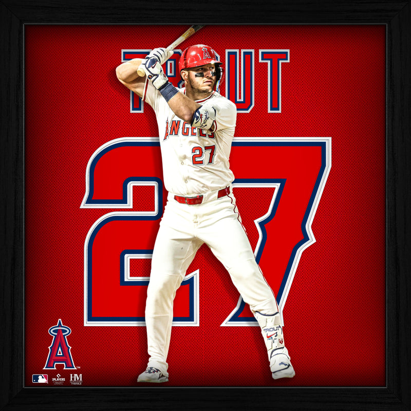 Highland Mint Mike Trout Impact Jersey Framed Photo
