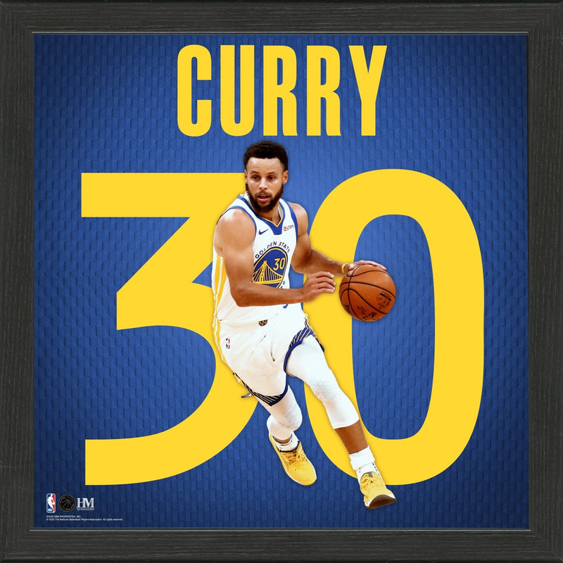 Highland Mint Stephen Curry Impact Jersey Framed Photo - 13x13