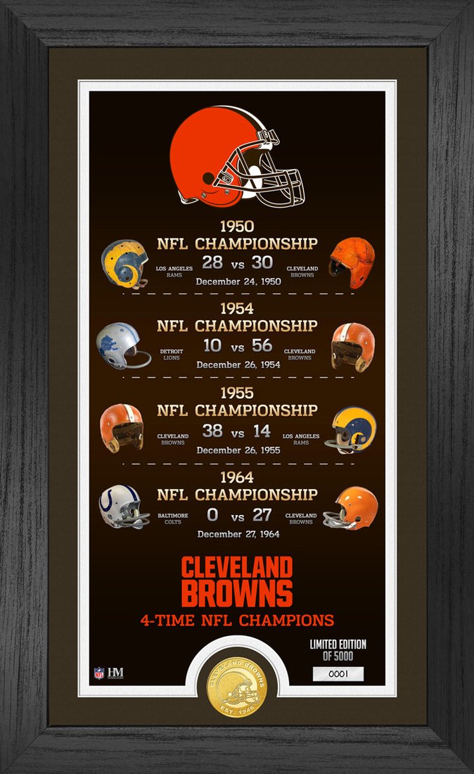 Highland Mint Cleveland Browns Legacy Supreme Bronze Coin Photo Mint - Limited Edition /5,000