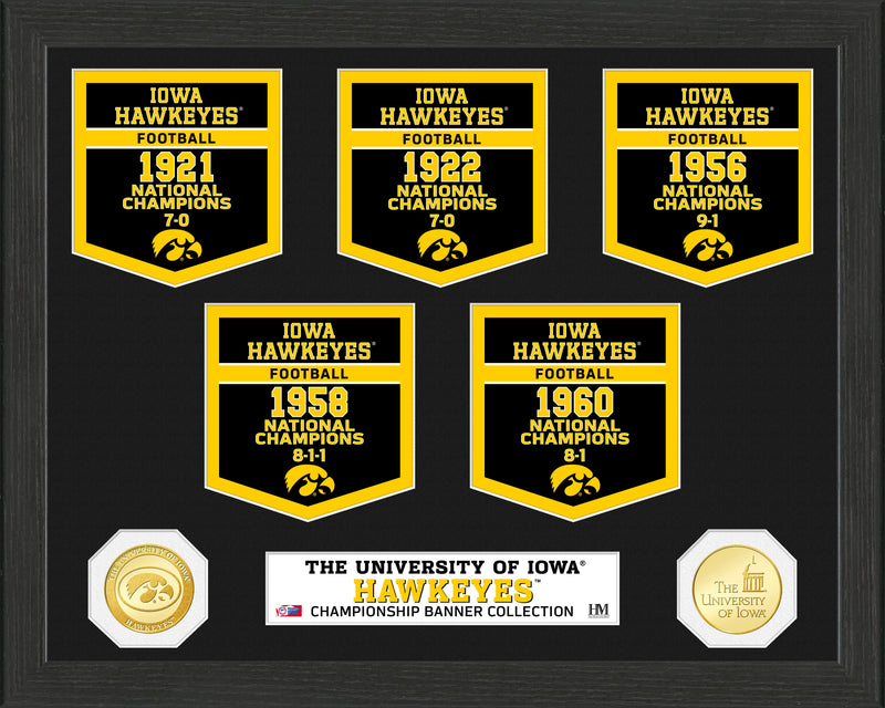 Highland Mint University of Iowa Bronze Coin Banner Collection Photo Mint