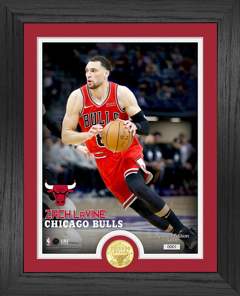 Highland Mint Zach LaVine Chicago Bulls Bronze Coin Photo Mint - Limited Edition /5,000