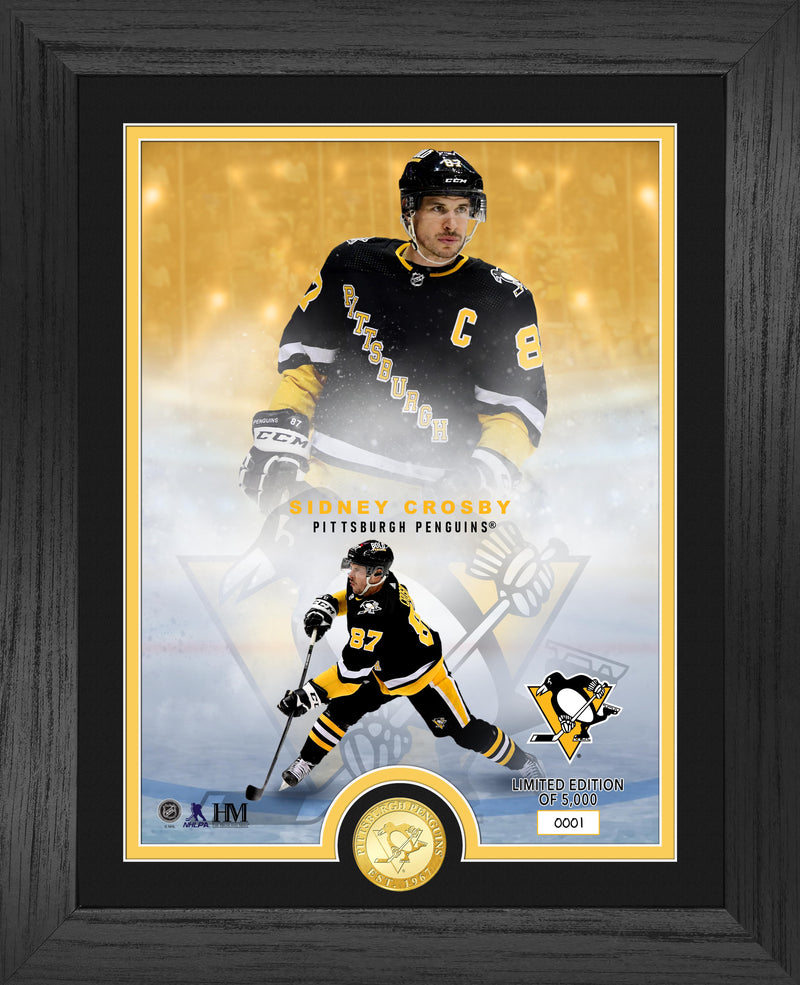 Highland Mint Pittsburgh Penguins Sidney Crosby Legends Bronze Coin Photo Mint - Limited Edition /5,000
