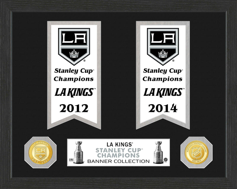 Highland Mint Los Angeles Kings Stanley Cup Banner Collection Bronze Photo Mint