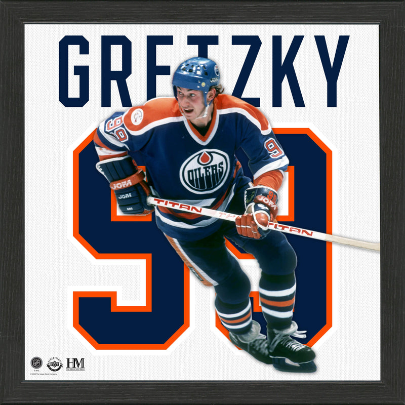 Highland Mint Wayne Gretzky Edmonton Oilers Impact Jersey Frame - 13x13