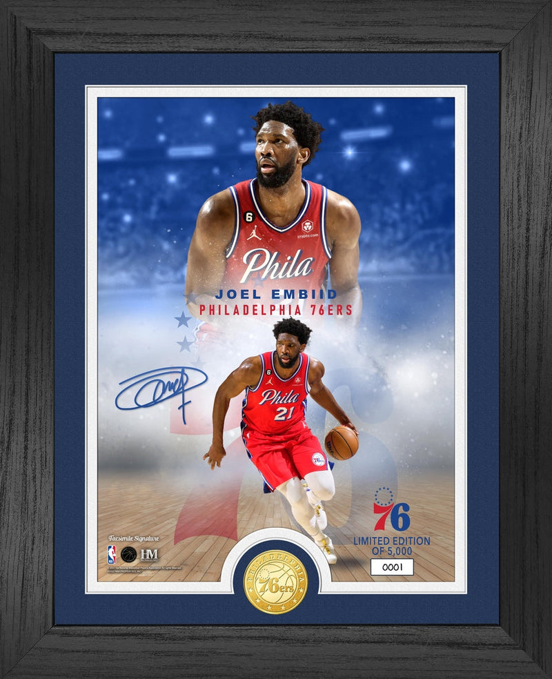 Highland Mint Joel Embiid Legends Bronze Coin Photo Mint - Limited Edition /5,000