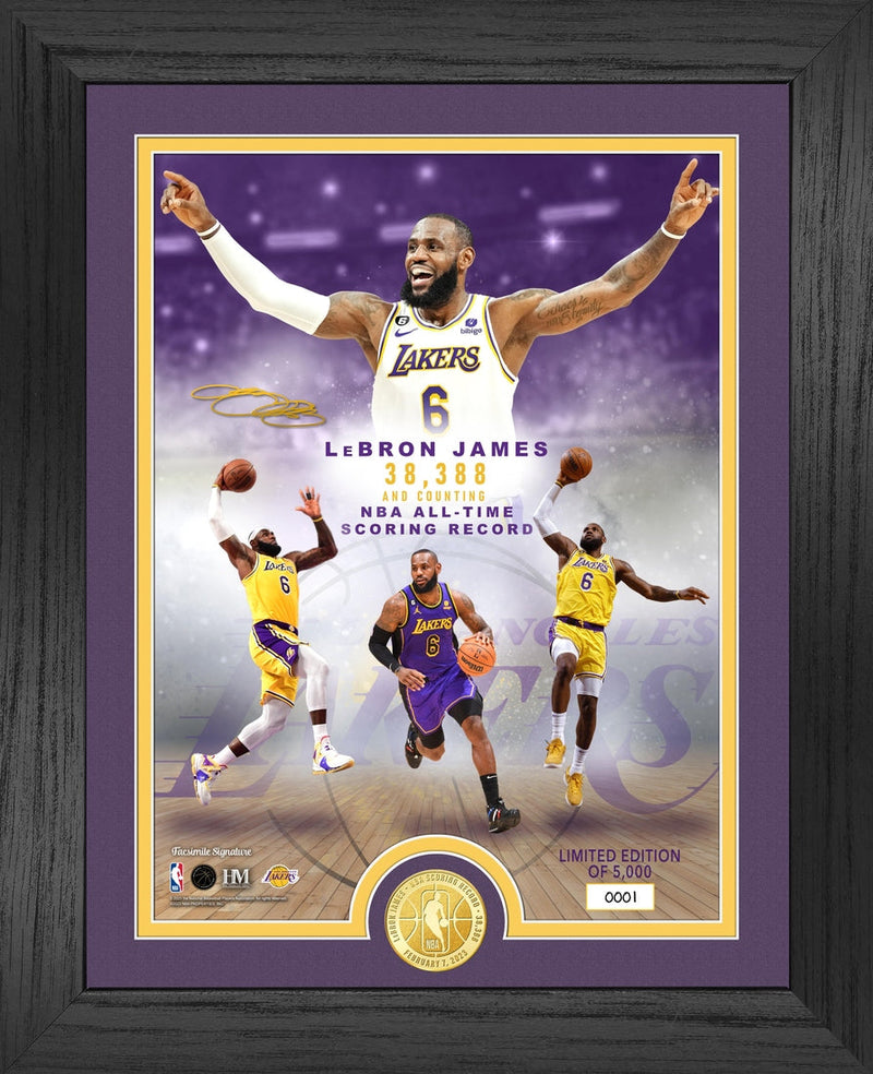 Highland Mint LeBron James NBA All-Time Leading Scorer Bronze Coin Photo Mint - Limited Edition /5,000