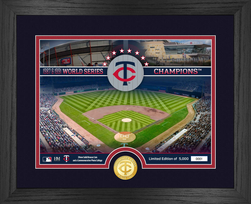 Highland Mint Minnesota Twins Bronze Coin Stadium Photo Mint - Limited Edition /5,000