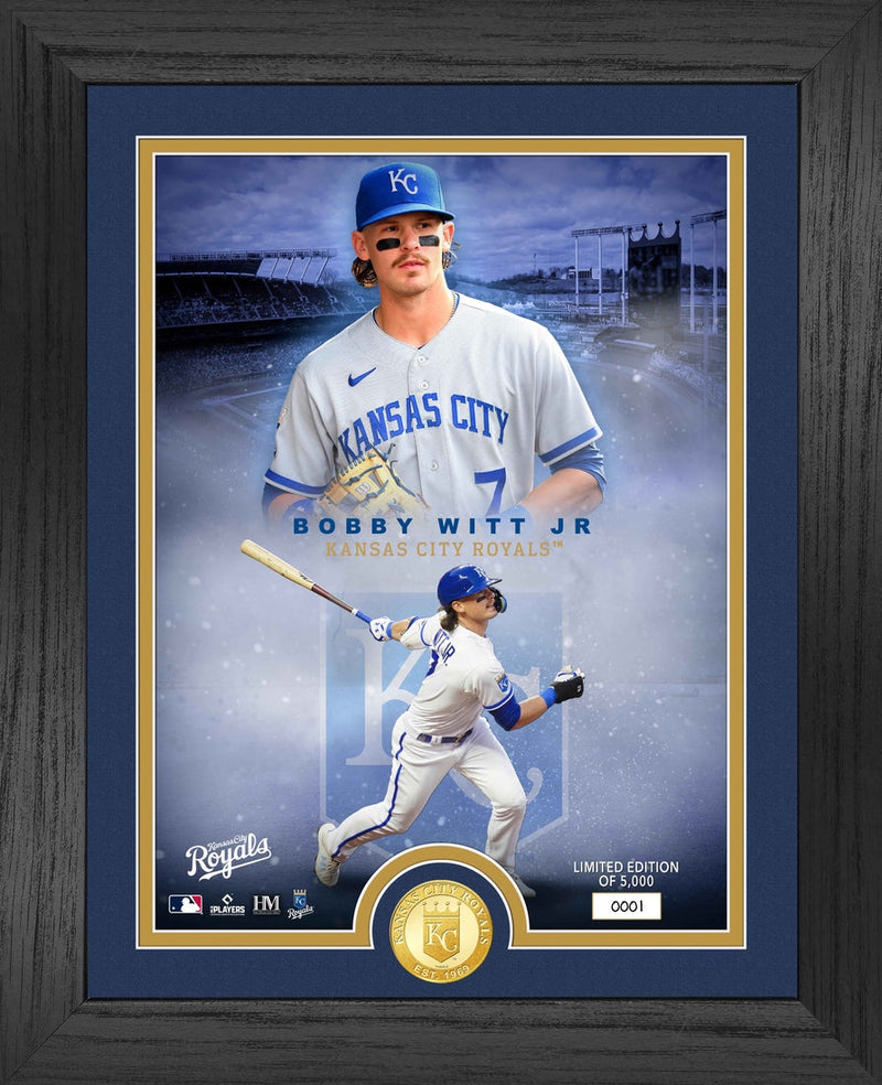 Highland Mint Bobby Witt Jr Kansas City Royals Bronze Coin Photo Mint - Limited Edition /5,000