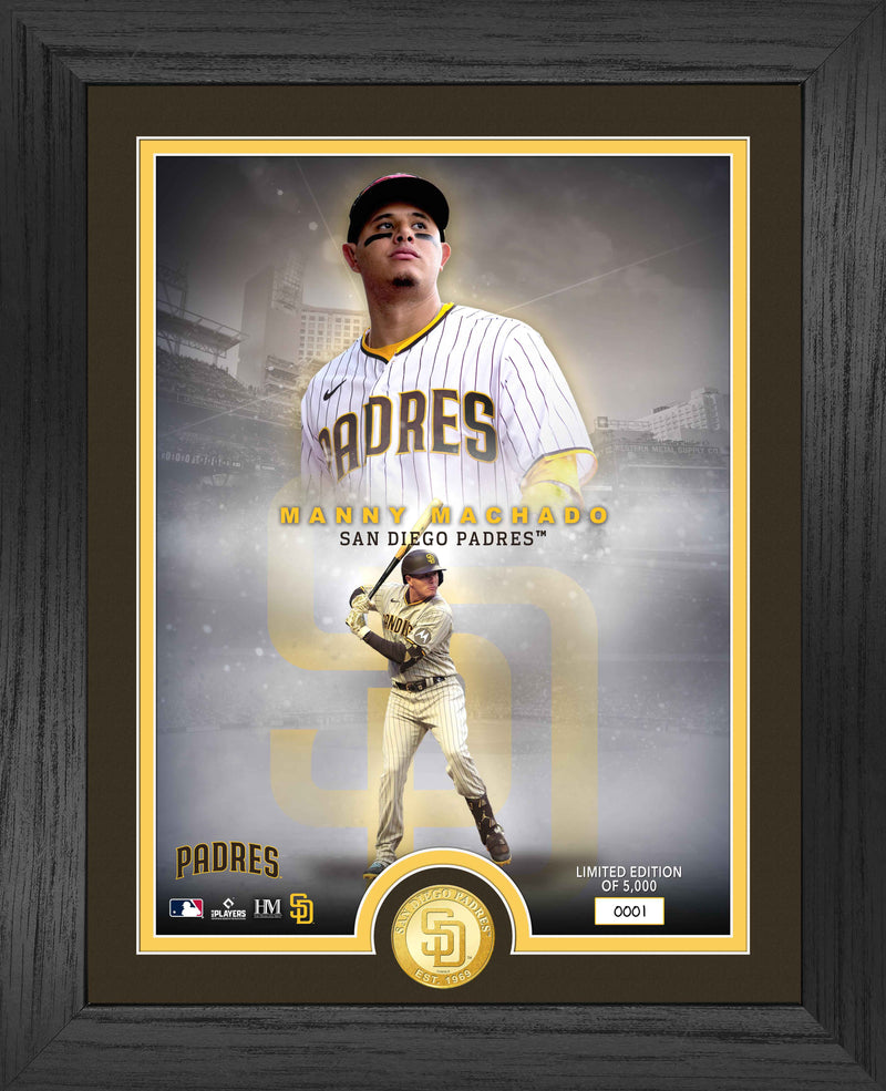 Highland Mint Manny Machado San Diego Padres Bronze Coin Photo Mint - Limited Edition /5,000