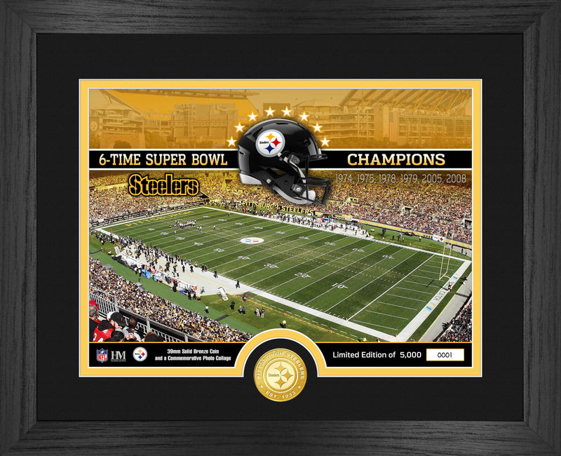 Highland Mint Pittsburgh Steelers Stadium Bronze Coin Photo Mint - Limited Edition /5,000