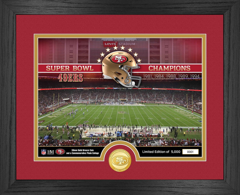 Highland Mint San Francisco 49ers Stadium Bronze Coin Photo Mint - Limited Edition /5000