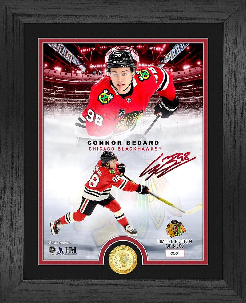 Highland Mint Connor Bedard NHL Legends Bronze Coin Photo Mint - Limited Edition /5,000