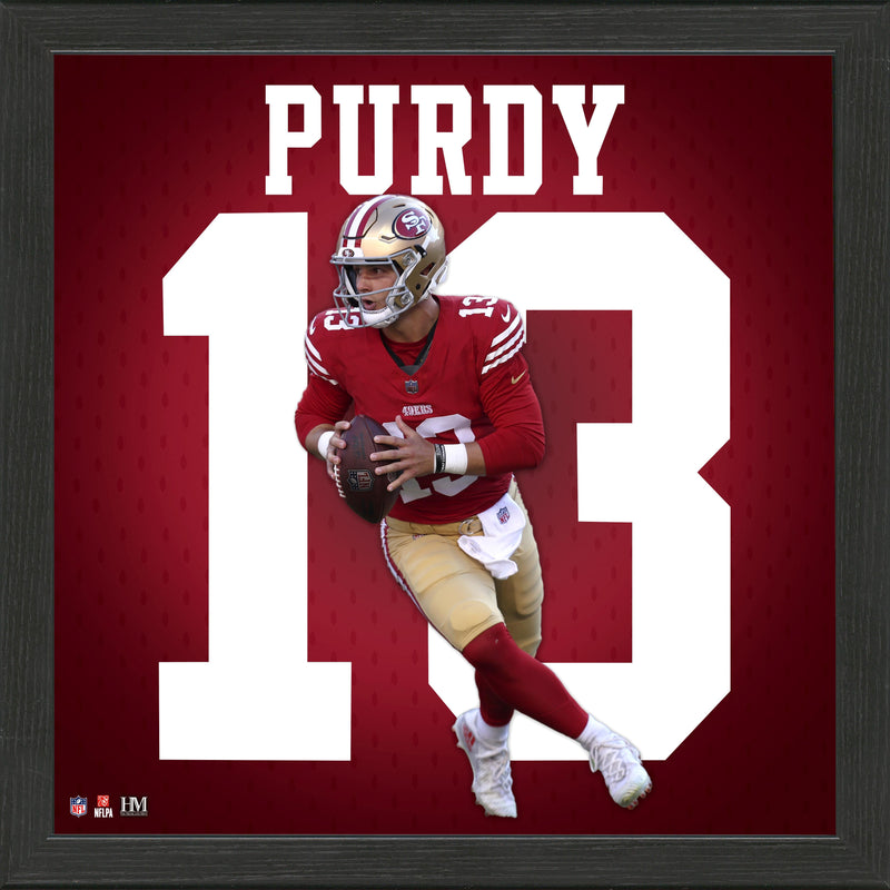 Highland Mint Brock Purdy San Francisco 49ers IMPACT Jersey Frame