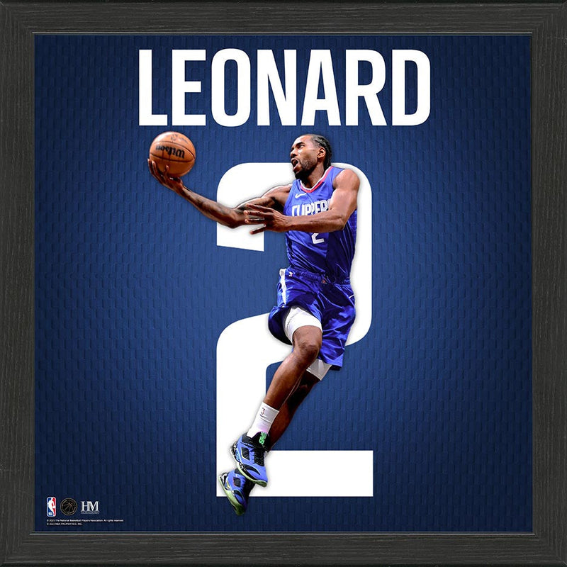 Highland Mint Kawhi Leonard Los Angeles Clippers IMPACT Jersey Frame - 13x13