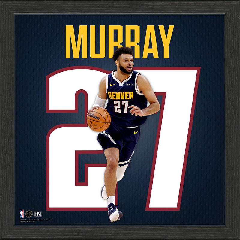 Highland Mint Jamal Murray Denver Nuggets IMPACT Jersey Frame - 13x13