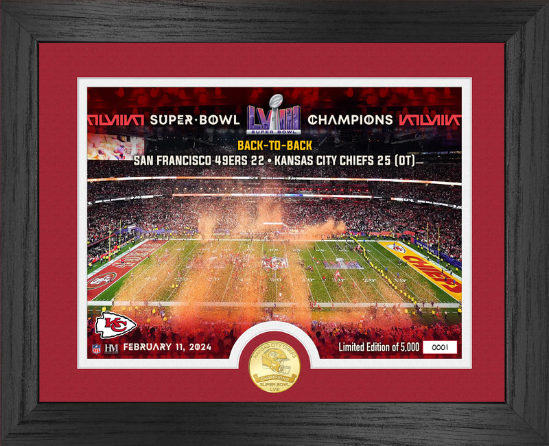 Highland Mint Kansas City Chiefs Super Bowl LVIII Champions Bronze Coin Photo Mint - Limited Edition /5,000