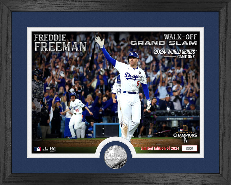 Highland Mint Freddie Freeman 2024 World Series Walk Off Grand Slam Silver Coin Photo Mint - Limited Edition /2,024