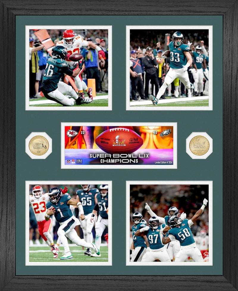 Highland Mint Philadelphia Eagles Super Bowl LIX Champions Bronze Coin Photo Mint - Limited Edition /2024