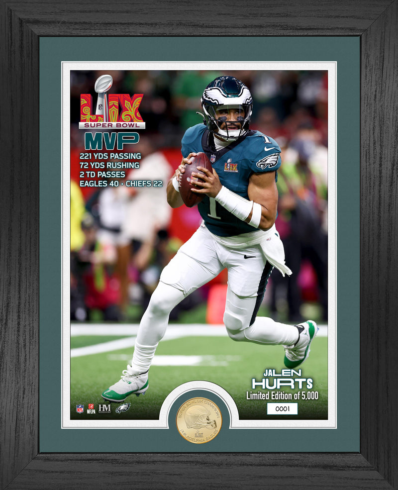 Highland Mint Philadelphia Eagles Super Bowl LIX MVP Bronze Coin Photo Mint - Limited Edition /5,000