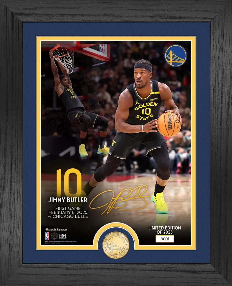 Highland Mint Jimmy Butler Golden State Warriors Bronze Coin Photo Mint - Limited Edition /2025