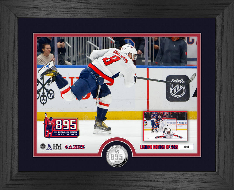 Highland Mint Alex Ovechkin NHL Record Goal 895 Silver Coin Photo Mint - Limited Edition /2895