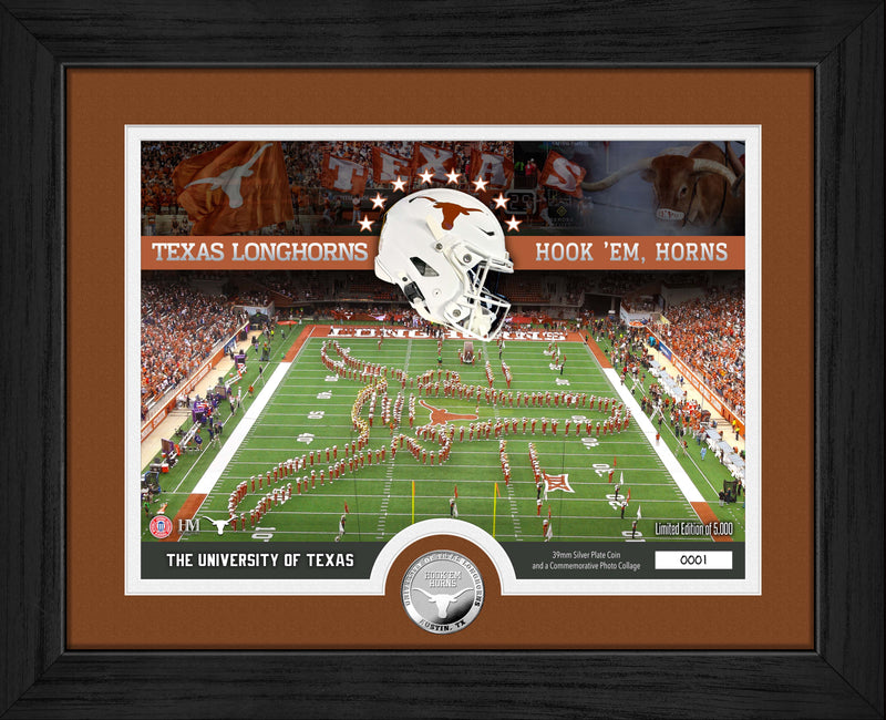 Highland Mint University of Texas Longhorns 4x National Football Champions Silver Coin Photo Mint - Limited Edition /5,0