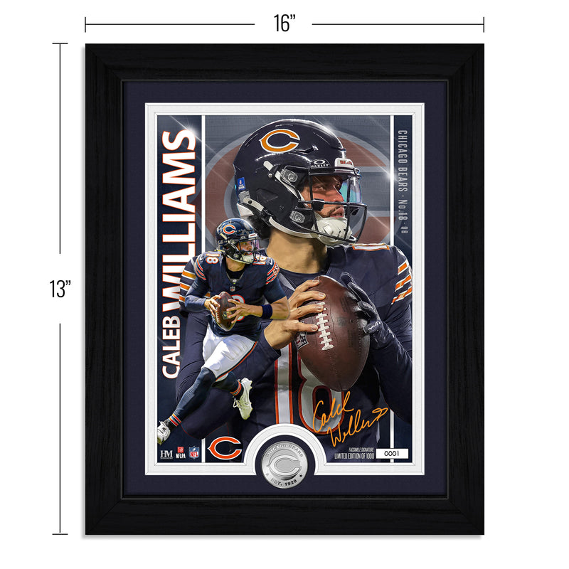 Highland Mint Chicago Bears Caleb Williams Silver Coin Photo Mint - Limited Edition /1,000