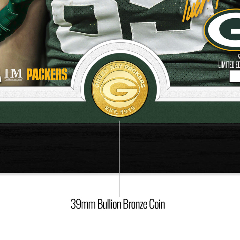 Highland Mint Tucker Kraft Green Bay Packers Bronze Coin Photo Mint - Limited Edition /1,000