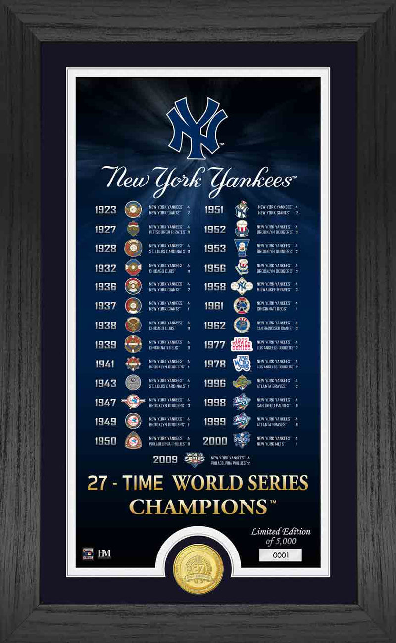 Highland Mint New York Yankees Legacy Supreme Bronze Coin Photo Mint - Limited Edition /5,000