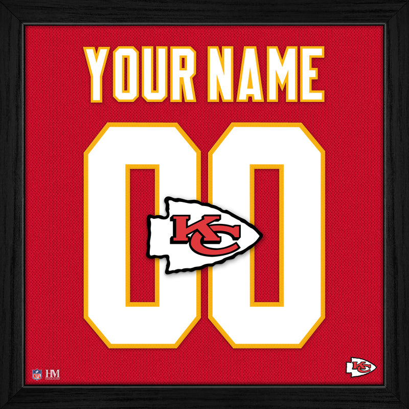 Highland Mint Kansas City Chiefs Personalized Impact Jersey Frame