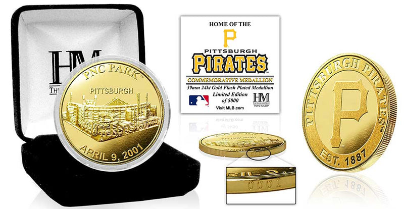 Highland Mint Pittsburgh Pirates PNC Park Stadium Gold Coin - Limited Edition /5,000