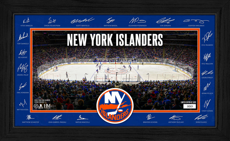 Highland Mint New York Islanders 2026-27 Signature Rink Framed Print - Limited Edition /5,000