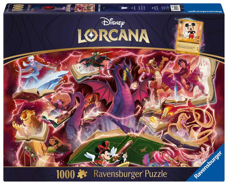 Ravensburger Disney Lorcana Glimmers of the Realm: Ruby 1000 Piece Puzzle