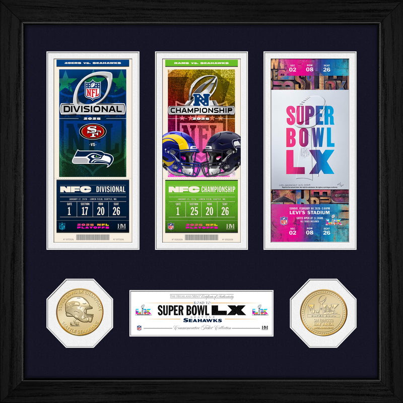 Highland Mint Seattle Seahawks Super Bowl LX Bronze Coin Photo Mint