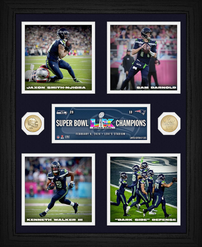 Highland Mint Seattle Seahawks Super Bowl LX Champions Bronze Coin Photo Mint - Limited Edition /2,025