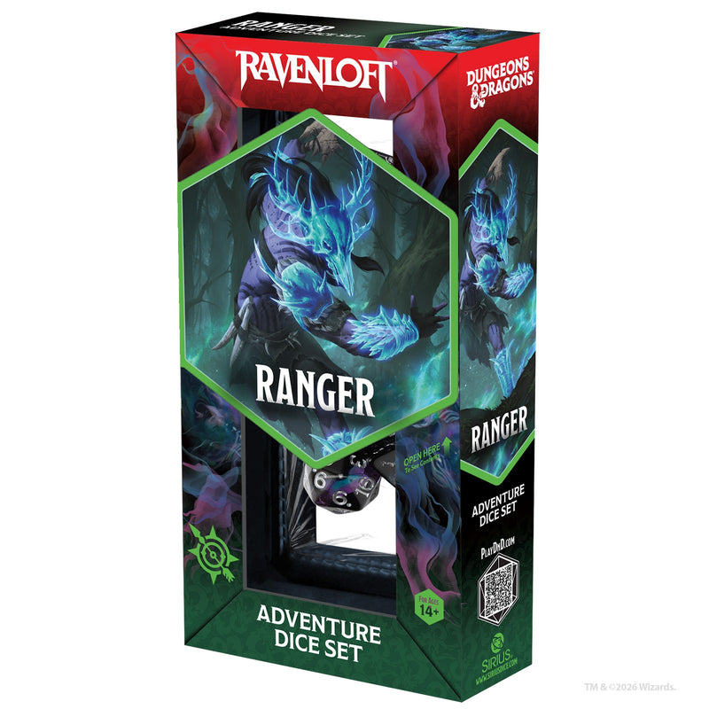 Dungeons & Dragons Adventure Dice Set Ranger Black, Blue